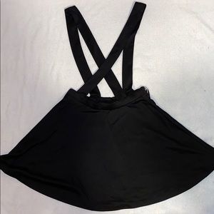 Forever21 Black Skirt Overalls Coveralls